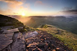 Cribyn from Pen y Fan in the Brecon Beacons, Wales Cribyn from Pen y Fan in the Brecon Beacons, Wales