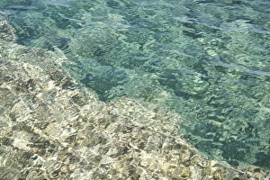 Crystal clear turquoise waters on the coast of an Balearic Island, Balearic Islands Crystal clear turquoise waters on the coast of an Balearic Island, Balearic Islands