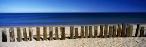 Cushendun, County Antrim, Ireland, Railway Sleepers Used As Beach Defense Cushendun, County Antrim, Ireland, Railway Sleepers Used As Beach Defense