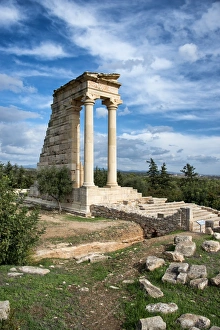 Cyprus, Kourion, reconstructed Temple of Apollo Cyprus, Kourion, reconstructed Temple of Apollo
