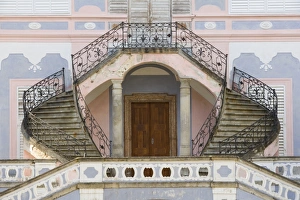 Czech Republic, Prague, Cesky Krumlov Castle, stairway Czech Republic, Prague, Cesky Krumlov Castle, stairway