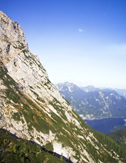 Dachstein mountain seen from the cableway Dachstein mountain seen from the cableway