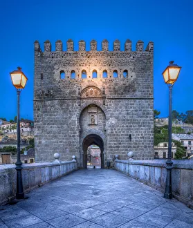 Dawn at the San Martin bridge in Toledo, Spain Dawn at the San Martin bridge in Toledo, Spain