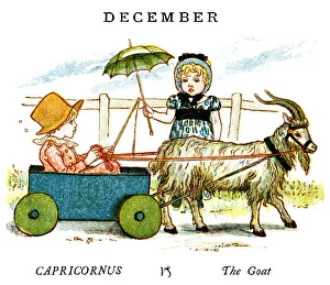 <b class=qtipBold><figcaption>December - Kate Greenaway, 1884</figcaption></b><br>From the Kate Greenaway Almanack for 1884, an illustration for the month of December. The Almanack for 1884 by Kate Greenaway was published by George Routledge & Sons of London and New York.<br><em>© Linda Steward</em> December - Kate Greenaway, 1884