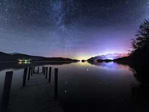 Derwent Water Aurora Borealis, Lake District Derwent Water Aurora Borealis, Lake District