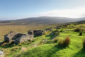 Derelict Gallery: Deserted village of Slievemore, Achill Island, County Mayo, Connacht province
