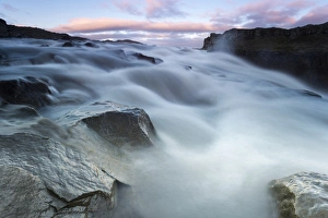 Dettifoss waterfall on the Joekulsa a Fjoellum river, Norourland eystra region, or north-east region, Iceland, Europe Dettifoss waterfall on the Joekulsa a Fjoellum river, Norourland eystra region, or north-east region, Iceland, Europe