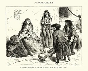 Dickens, Barnaby Rudge, she flew to Miss Haredales side Dickens, Barnaby Rudge, she flew to Miss Haredales side