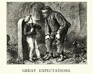 Dickens, Great Expectations, Pip and the escaped convict Dickens, Great Expectations, Pip and the escaped convict