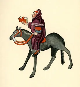 Prints of The Clerk, a character in The Canterbury Tales Canterbury Prints: Canterbury Tales - The Clerk Fine Art Print
