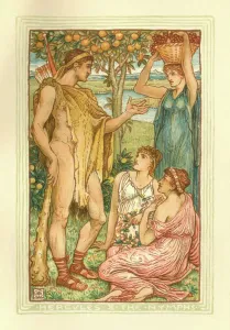 Fine Art Storehouse Print of Heracles and the Nymphs