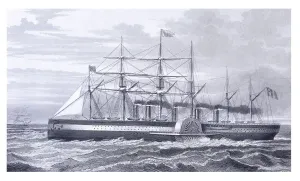 Isambard Kingdom Brunel Design Prints: Iron sailing steamship Great Eastern Transatlantic