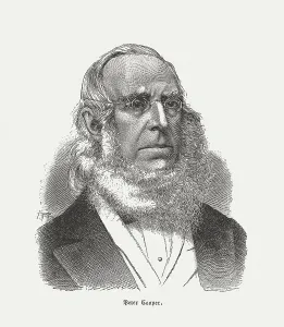 Prints of Peter Cooper (1791 - 1883), American industrialist, inventor, philanthropist, and candidate for President of the United States Industrialist Prints: Peter Cooper (1791-1883) American Industrialist Print