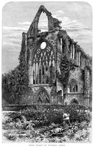 West Front of Tintern Abbey Print, 1875