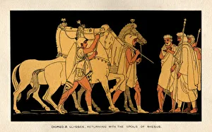 Diomed and Ulysses returning with the spoils of Rhesus Diomed and Ulysses returning with the spoils of Rhesus