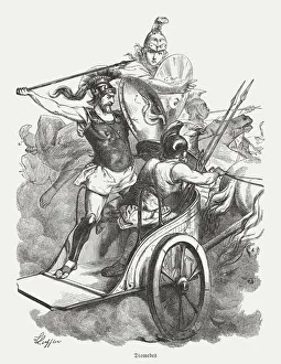 Heroes Gallery: Diomedes - protected by Athena, Greek mythology, published in 1880