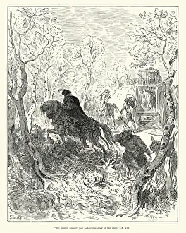 Don Quixote - before the door of the cage Don Quixote - before the door of the cage
