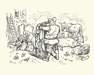 Don Quixote - Sancho Panza and his family Don Quixote - Sancho Panza and his family