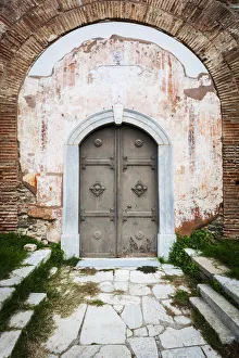 Doorway to the fourth century AD Rotunda of Galerius, a Roman monument Doorway to the fourth century AD Rotunda of Galerius, a Roman monument