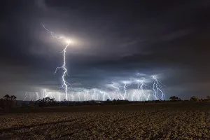 A Dramatic Lightning Thunderstorm Photo with Multiple Lightning Strikes, Magaliesburg, Gauteng Province, South Africa A Dramatic Lightning Thunderstorm Photo with Multiple Lightning Strikes, Magaliesburg, Gauteng Province, South Africa