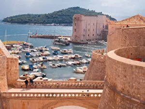 Images Dated 7th October 2014: Dubrovnik, Port and Lokrum island