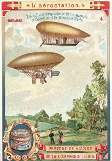 Hot Air Balloon Gallery: Early Steerable DIrigibles In Flight