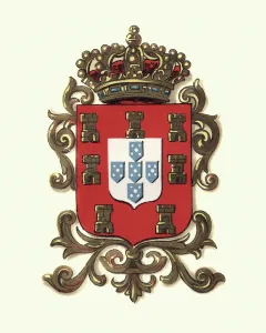 Prints of Coat of Arms of Portugal, 1898 Portugal Prints: Fine Art Storehouse Print of 1898 Coat of Arms of Portugal