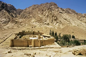 6th Century Gallery: Egypt, Mount Sinai, Saint Catherines Monastery, high angle view