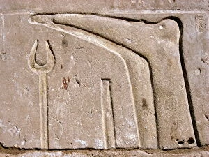 Images Dated 1st January 2007: Egyptian hierogyphics, Luxor Temple, Egypt