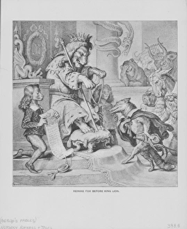 Engraving Of Aesops Fables Engraving Of Aesops Fables