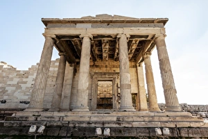 The Erechtheion, an ancient Greek temple on the North side of the Acropolis The Erechtheion, an ancient Greek temple on the North side of the Acropolis