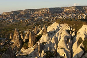 Erosion landscape with tufa towers, UNESCO World Heritage Site, Goreme National Park and the Rock Sites of Cappadocia