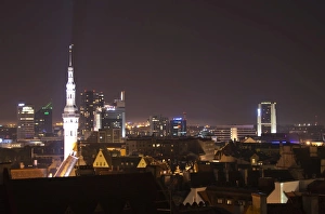 Estonia, Tallinn City Skyline, City Hall Tower Estonia, Tallinn City Skyline, City Hall Tower