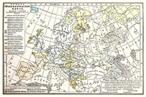 Europa map ,Peoples and languages map 1896 Europa map ,Peoples and languages map 1896