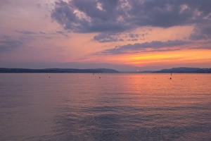 Evening at Lake Constance, Lake Constanz, near Uhldingen, Baden-Wurttemberg, Germany Evening at Lake Constance, Lake Constanz, near Uhldingen, Baden-Wurttemberg, Germany