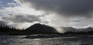 Evening light, Wind River valley, Northern Mackenzie Mountains, Peel Watershed, Yukon Territory, Canada Evening light, Wind River valley, Northern Mackenzie Mountains, Peel Watershed, Yukon Territory, Canada
