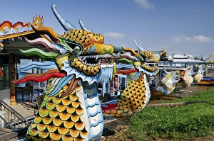 Excursion boats, Song Huong or Huong Giang or Perfume River, near Hue, North Vietnam, Vietnam, Southeast Asia, Asia Excursion boats, Song Huong or Huong Giang or Perfume River, near Hue, North Vietnam, Vietnam, Southeast Asia, Asia