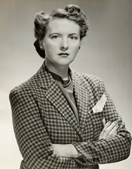 Executive with serious expression