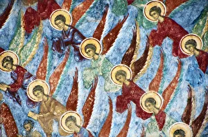 Exterior Frescoes Details Sucevita Monastery Exterior Frescoes Details Sucevita Monastery