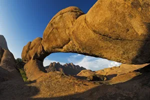 The Eye of Spitzkoppe, the famous Natural Rock Bridge / Arch at Spitzkoppe in the Erongo The Eye of Spitzkoppe, the famous Natural Rock Bridge / Arch at Spitzkoppe in the Erongo