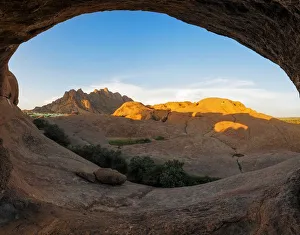 The Eye to Spitzkoppe, Panoramic Photo of the Rock Arch at Spiztkoppe, Erongo Region The Eye to Spitzkoppe, Panoramic Photo of the Rock Arch at Spiztkoppe, Erongo Region