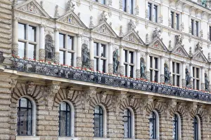 Facade of the city hall, Hamburg, Germany Facade of the city hall, Hamburg, Germany