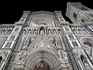 Facade of the Florence Cathedral at night Facade of the Florence Cathedral at night