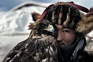 Face of Eagle Hunter, Mongolia Face of Eagle Hunter, Mongolia
