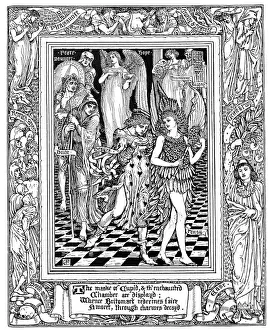 <b class=qtipBold><figcaption>The Faerie Queen</figcaption></b><br>Vintage engraving showing a scene from Spenser's Faerie Queene, by Walter Crane<br><em>© duncan1890</em> The Faerie Queen