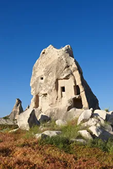 Fairy Chimney rock house built in volcanic tuft rock, Love Valley, Goreme National Park Fairy Chimney rock house built in volcanic tuft rock, Love Valley, Goreme National Park