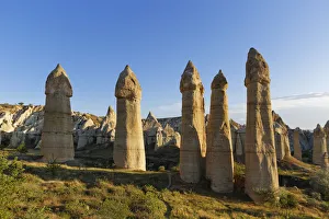 Fairy chimneys, phallus-shaped tufa formations, Love Valley, Goreme National Park Fairy chimneys, phallus-shaped tufa formations, Love Valley, Goreme National Park
