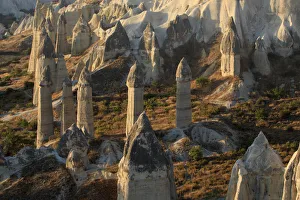 Fairy Chimneys in Red Valley, Goreme National Park, Goreme, Cappadocia, Anatolia, Turkey Fairy Chimneys in Red Valley, Goreme National Park, Goreme, Cappadocia, Anatolia, Turkey