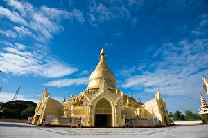 One of the famous pagoda in myanmar The Maha Wizaya Pagoda in Dagon Township, Yangon One of the famous pagoda in myanmar The Maha Wizaya Pagoda in Dagon Township, Yangon