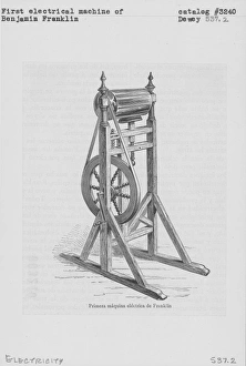 First Electrical Machine Of Benjamin Franklin First Electrical Machine Of Benjamin Franklin